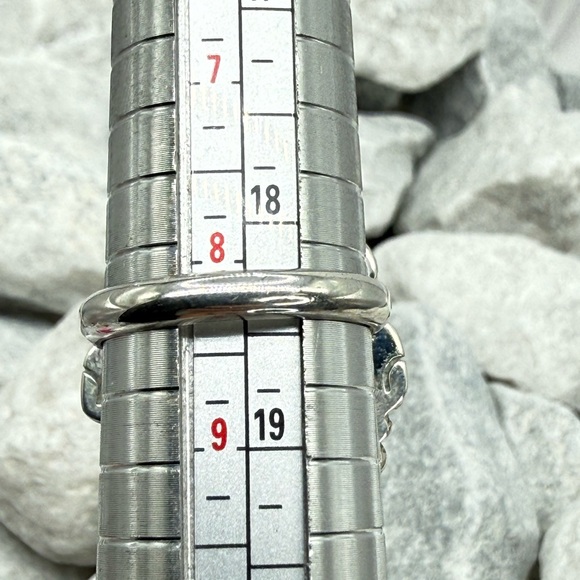 Navajo Sterling Silver Turquoise Statement Ring Sz 8.25 Daniel Benally 12.2 gr. - Picture 11 of 17